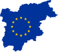 Flag map of Trentino-South Tyrol (EU)