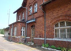 Train station in Wrzeście