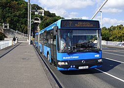 Budapesti Közlekedési Zrt. Irisbus Agora in 2018 in Budapest