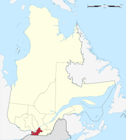 Location of Montérégie