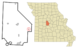 Location in Morgan County and the state of Missouri