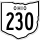 State Route 230 marker