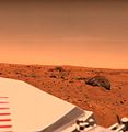 Big Joe rock on Mars – viewed by the Viking 1 Lander.