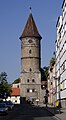 Tower of Lubanian Gate - a place of a former town gate in Lwowek Slaski
