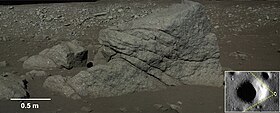 Boulders near Ziwei crater. Image captured by Yutu rover