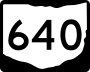 State Route 640 marker