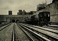A DD1 electric locomotive approaching New York Penn Station, 1910