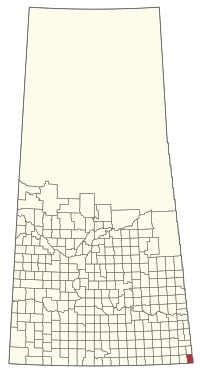 Location of the RM of Argyle No. 1 in Saskatchewan