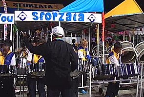 Sforzata Steelband at the Panorama finals in 2008