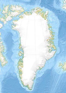 Map showing the location of Storebjørn Glacier