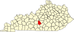 State map highlighting Green County