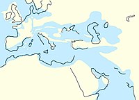 The North Sea between 34 million years ago and 28 million years ago, as Central Europe became dry land
