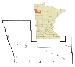 Location of Fertile, Minnesota