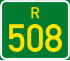 Regional route R508 shield