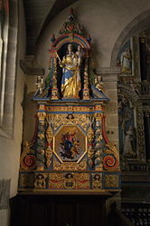 The altarpiece "Notre Dame du Vrai Secours"