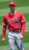 Shohei Ohtani with the Angels in 2019