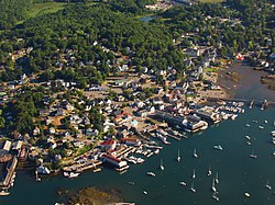 Boothbay Harbor aerial photo