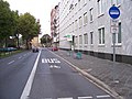 Bus lane in Mannheim, Germany