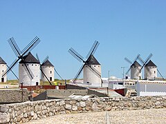 Windmills of Campo de Criptana, La Mancha.