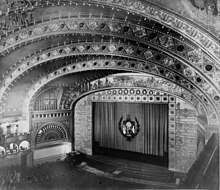 Interior view of a theater.