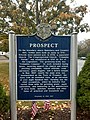 Historical Plaque in Prospect, Connecticut.