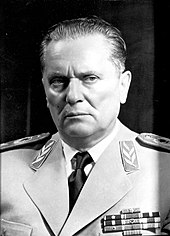 Photograph of Josip Broz Tito wearing a military uniform