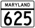 Maryland Route 625 marker