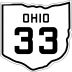 State Route 33 marker
