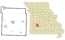 Location of Aldrich, Missouri