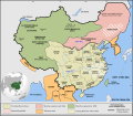 Maximum extent of Qing China's territory at 1820.