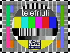 Off-air screen capture of Telefriuli variant.