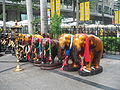 Statues of elephants