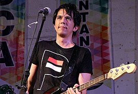 Sergio as a touring musician for Rivermaya in 2016