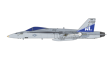 F/A-18A Hornet BuNo 162900 in service as NL300, the CAG Bird of VFA-97 during USS Kitty Hawk (CV-63)'s 1994 deployment.