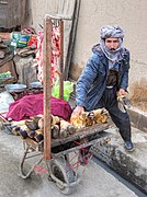 Meat seller in Kabul