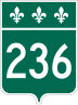 Route 236 marker