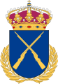 Coat of arms of the Swedish Infantry Officers’ College (Infanteriets officershögskola, InfKAS) 1981–1995.
