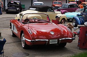 1959 Corvette convertible (rear)