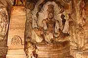 Vishnu seated on Adishesha