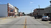 Looking east on Second Street (U.S. Highway 52) in Manchester.