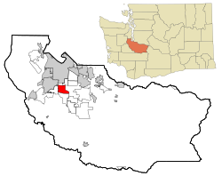 Location of Parkland, Washington