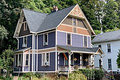 Queen Anne/Stick style house in the Blairstown Historic District