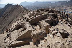 Remains of a Buddhist monastery at Mes Aynak