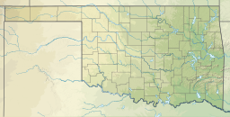 Location of Grand Lake o' the Cherokees in Oklahoma, USA.
