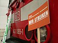Image 57Strike sign used by the German Train Drivers' Union in the German national rail strike of 2007.