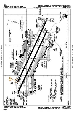 FAA Airport Diagram as of January 2021