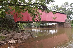 Bitzer's Mill Covered Bridge in West Earl Township
