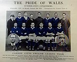 Cardiff's FA Cup squad in January 1921