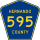 County Road 595 marker