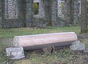 A granite column